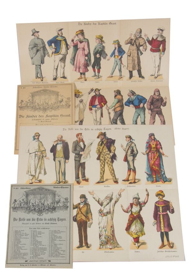 3 documents allemands concernant les pièces de théâtre (Kinder-Theater) Le Tour…