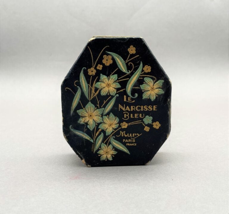 3 flacons : - - - BOURJOIS, "Soir de Paris", (1935), flacon gourde en verre ble…