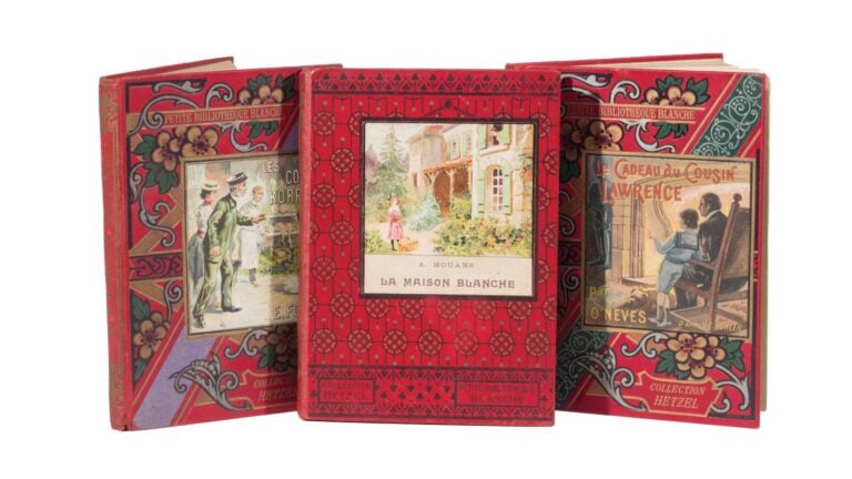 3 « Petite Bibliothèque Blanche » Hetzel des 3e et 5e types. - Les Cousins Korp…