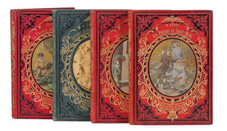 4 « Petite Bibliothèque Blanche » Hetzel du 1er type. - Bébés et Joujoux par C.…