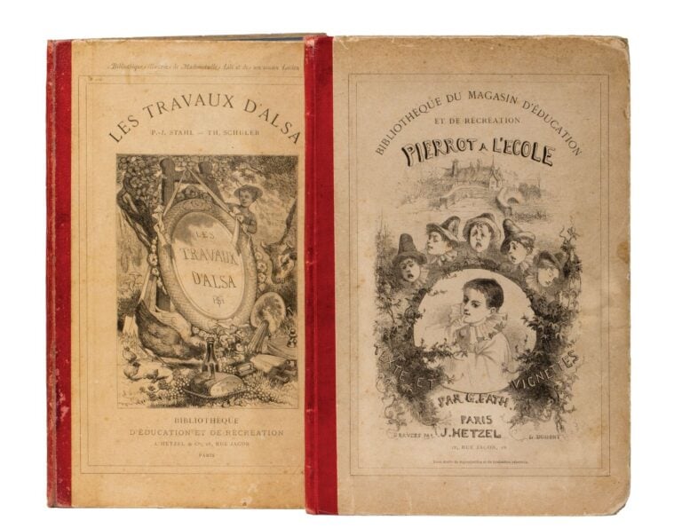 5 Albums Stahl en cartonnages papier - Les Travaux d'Alsa. Ill. par Th. Schuler…