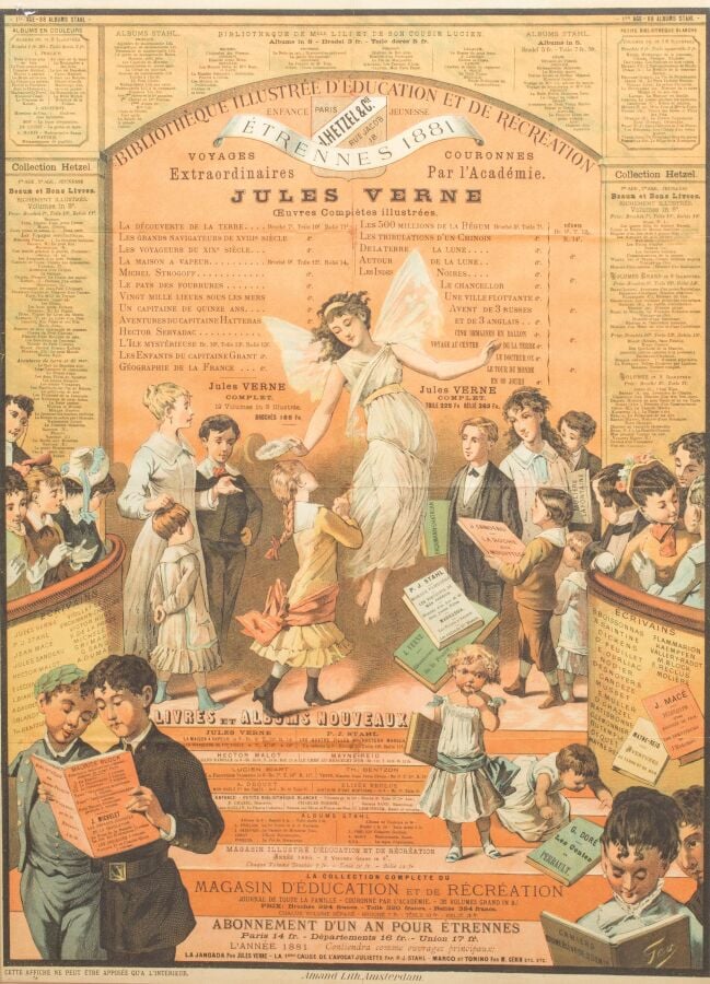 Affiche Hetzel pour les Étrennes 1881 dite « La fée des enfants sages ». Paris,…