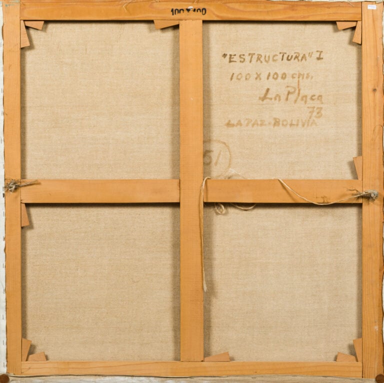 Alfredo LA PLACA (1929-) (04447) - Estructura I, 1973 - Huile sur toile, signée…