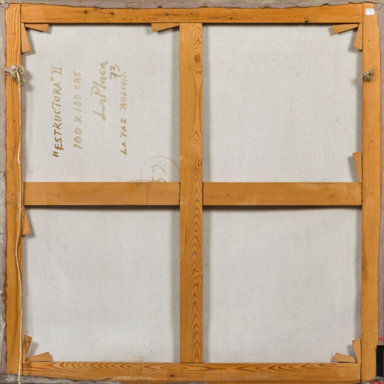 Alfredo LA PLACA (1929-) - Estructura II,1973 - Huile sur toile, signée en bas…