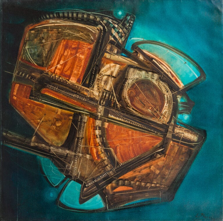 Alfredo LA PLACA (1929-) - Estructura II,1973 - Huile sur toile, signée en bas…