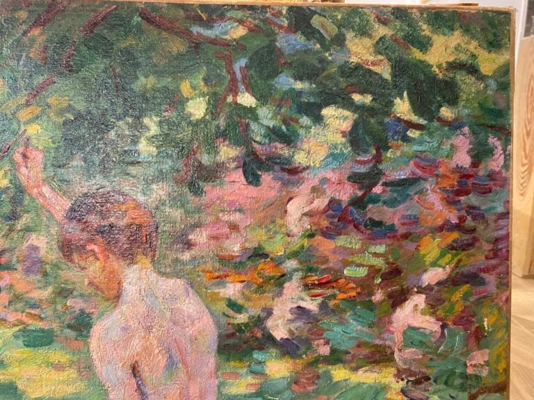 Armand GUILLAUMIN (1841-1927) (04433) - Baigneurs à Crozant, c.1905 - Huile sur…