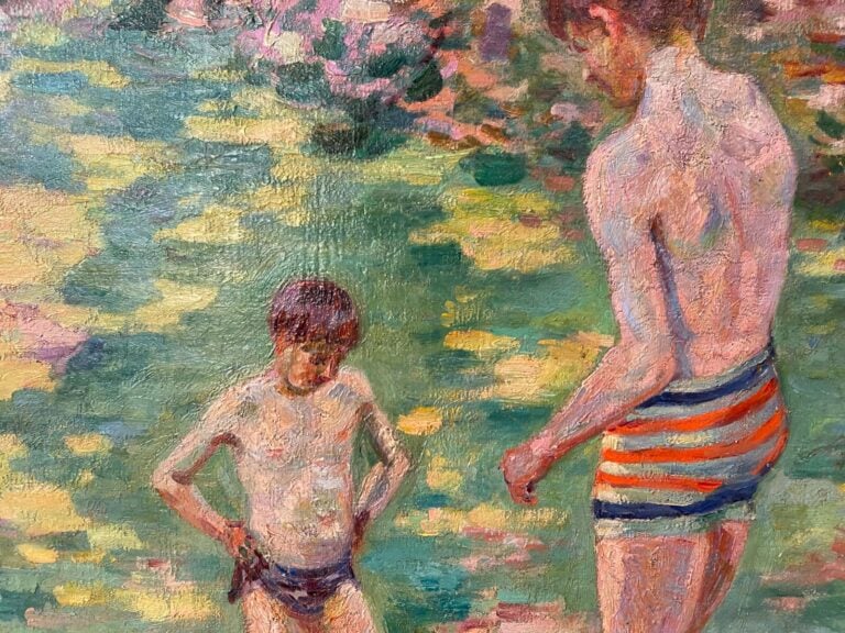 Armand GUILLAUMIN (1841-1927) (04433) - Baigneurs à Crozant, c.1905 - Huile sur…