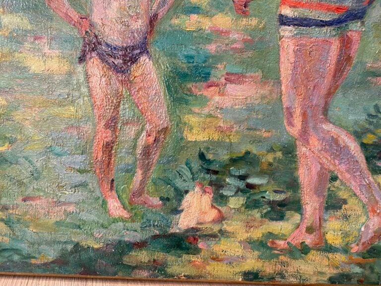 Armand GUILLAUMIN (1841-1927) (04433) - Baigneurs à Crozant, c.1905 - Huile sur…