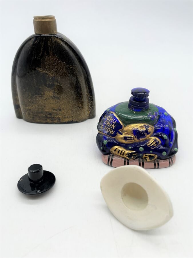 BRYENNE, "Chu, Chin, Chow", 1 flacon bouddha Baccarat, couvre-bouchon - H. 8 cm…