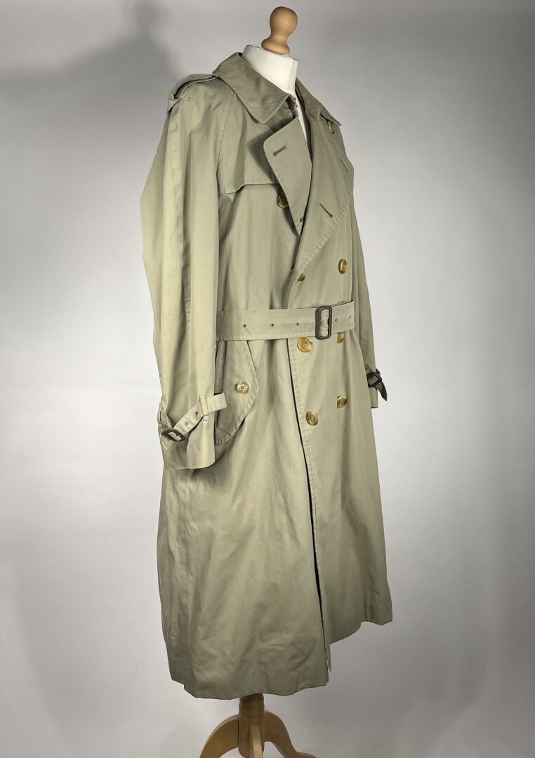 BURBERRYS' - Trench-coat pour homme en gabardine de coton mastic, doublure amov…