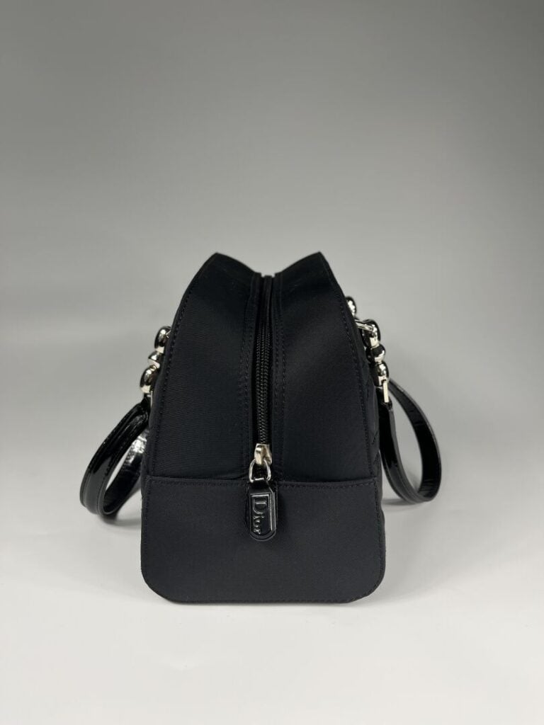 CHRISTIAN DIOR (2001) - Sac à main "Cannage Malice" en toile matelassée et cuir…