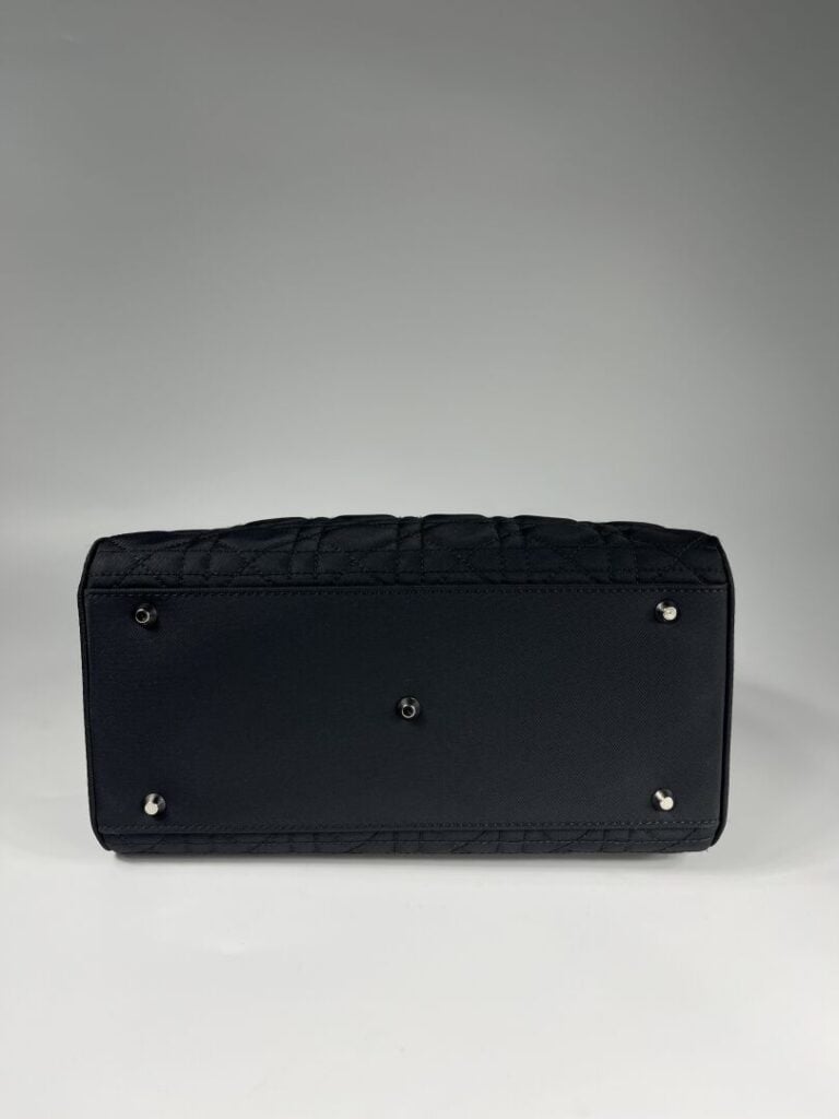 CHRISTIAN DIOR (2001) - Sac à main "Cannage Malice" en toile matelassée et cuir…