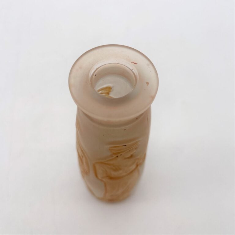 COTY, "Ambre antique", flacon de René Lalique, bouchon émeri - H. 15 cm