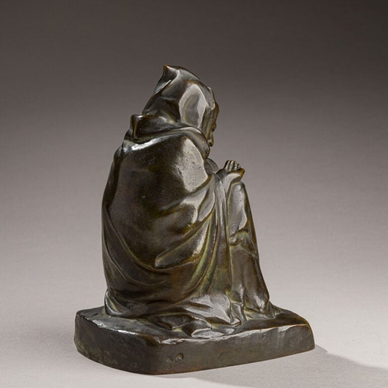 Émile GAUDISSARD(1872-1956) - Mendiant - Bronze à patine verte foncée, signé su…
