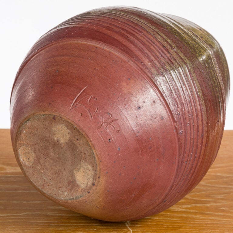 Éric Astoul (Né en 1954) - Vase en grès - Monogramme - H : 31 cm