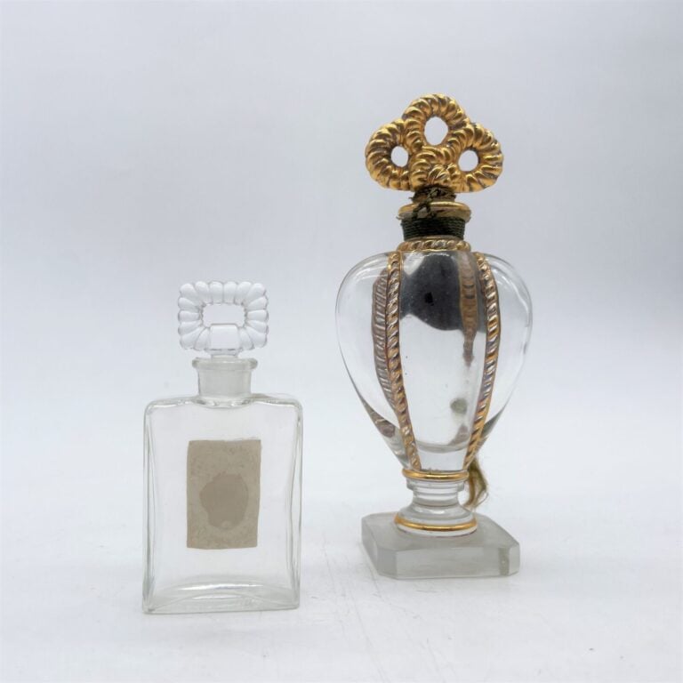Germaine LECOMTE, "Soir de fête", (1949), 2 flacons - H. 7 et 13cm,
