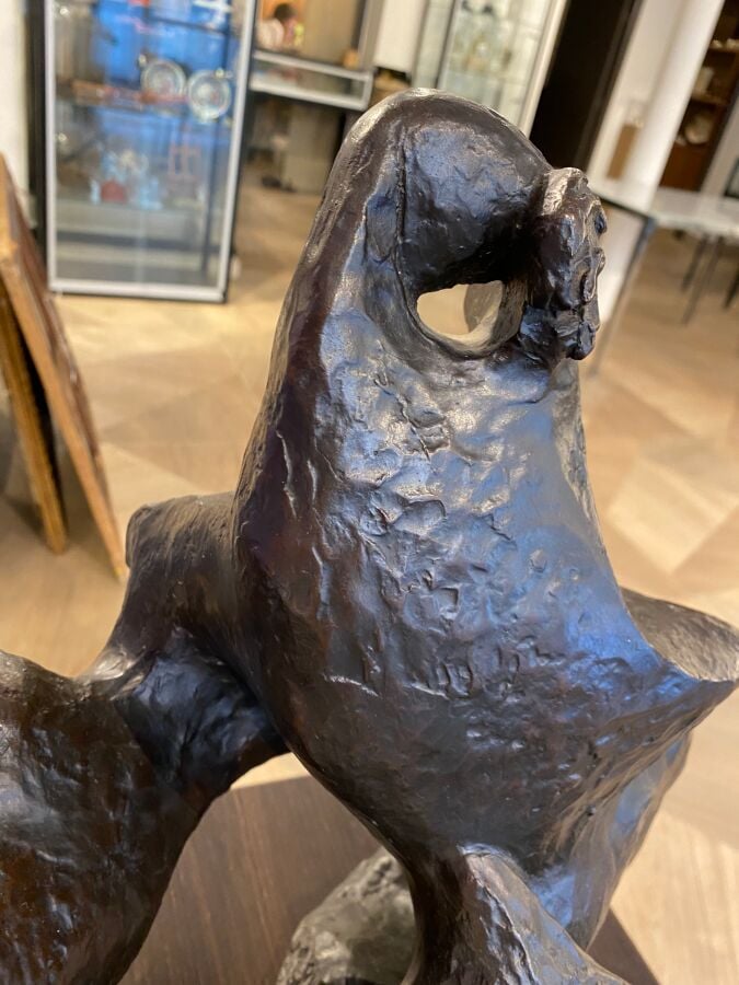Henri LAURENS (1885-1954) (04447) - Groupe de sirènes, 1938, - Bronze à patine…