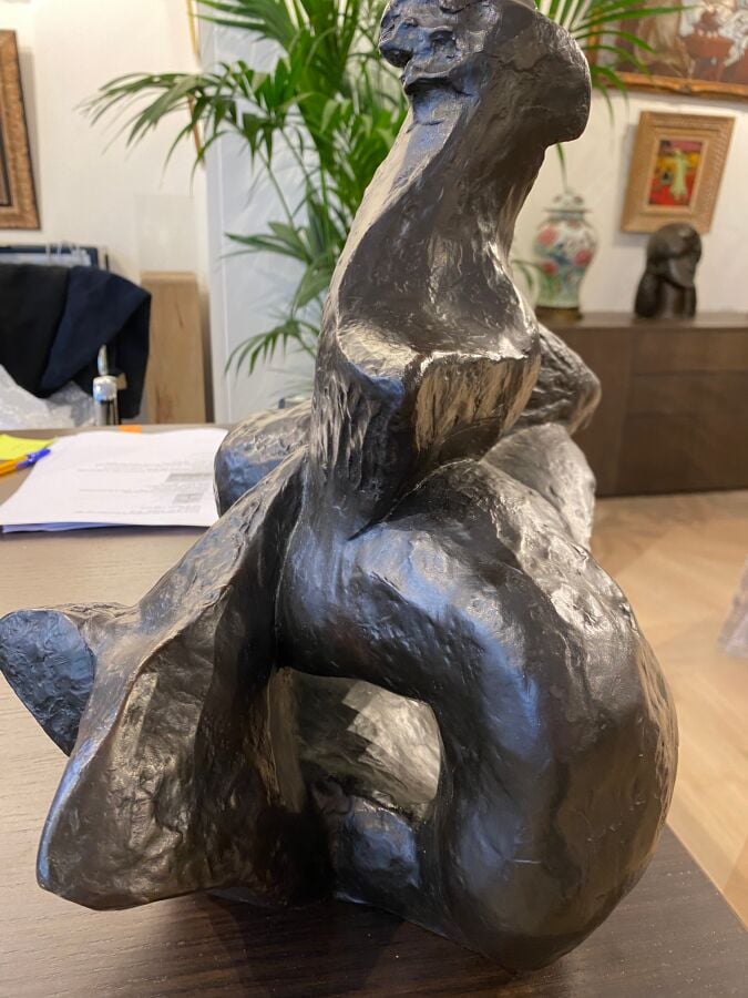 Henri LAURENS (1885-1954) (04447) - Groupe de sirènes, 1938, - Bronze à patine…