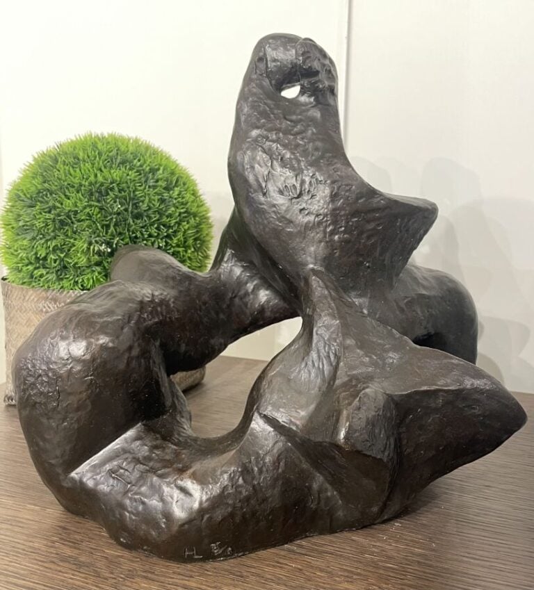 Henri LAURENS (1885-1954) (04447) - Groupe de sirènes, 1938, - Bronze à patine…