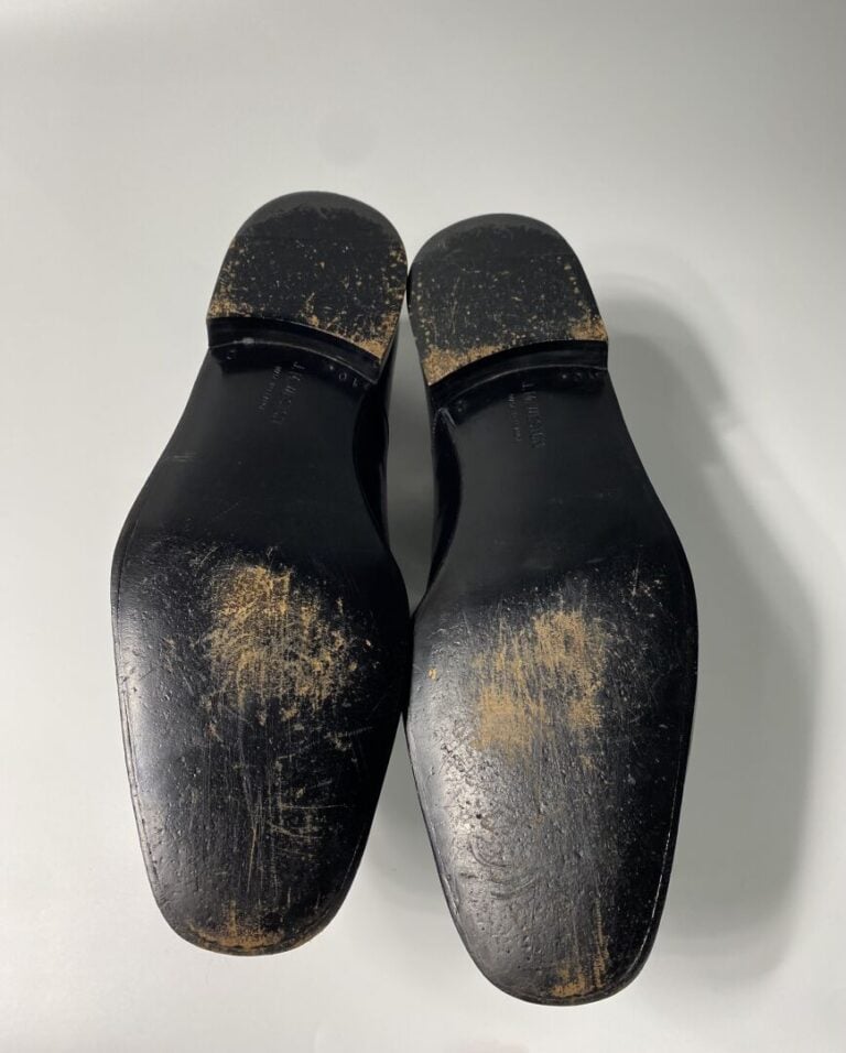 J. M. WESTON - Paire de richelieux en cuir noir (Taille 10) - Embauchoirs en bo…