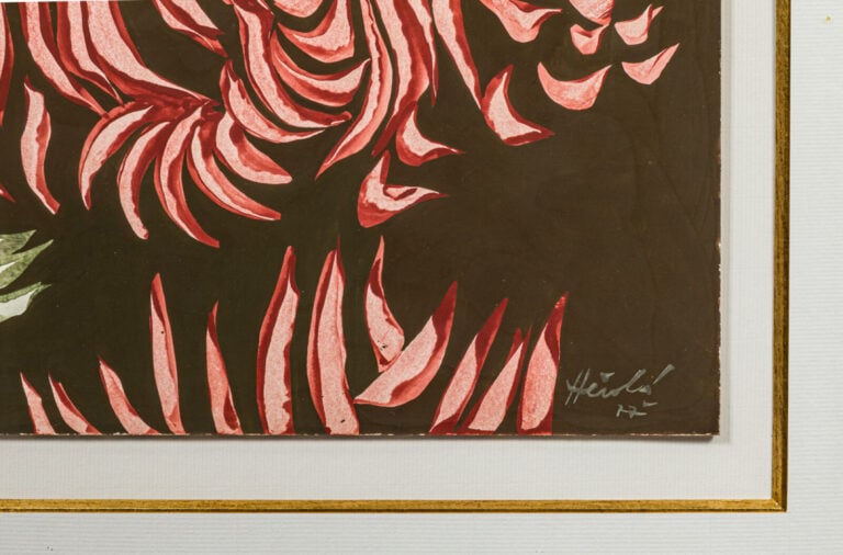 Jacques HÉROLD (1910-1987) - Composition, 1977 - Gouache sur papier, signée et…