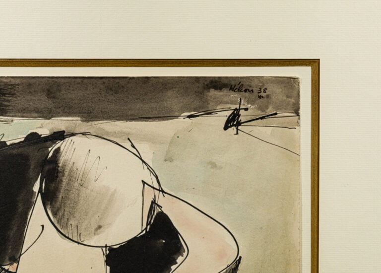 JEAN HÉLION (1904-1987) - Composition, 1938 - Aquarelle sur papier, signée et d…
