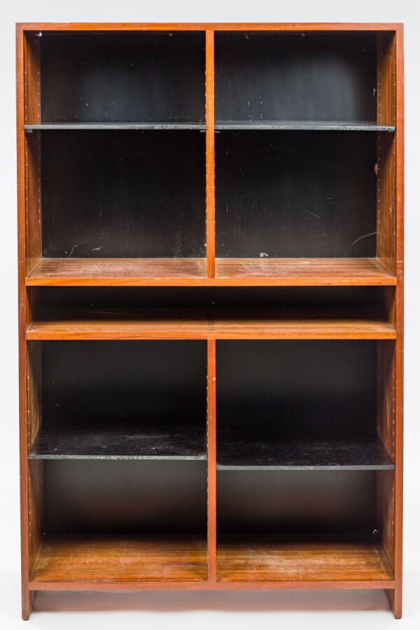 Jules WABBES (1919-1974) - Bibliothèque en placage de palissandre façon bois de…