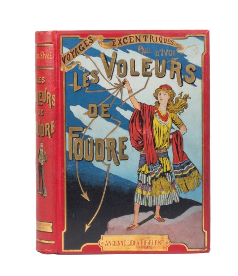 Les Voleurs de Foudre par Paul d'Ivoi. Ill. de Louis Bombled. Paris, Boivin et…