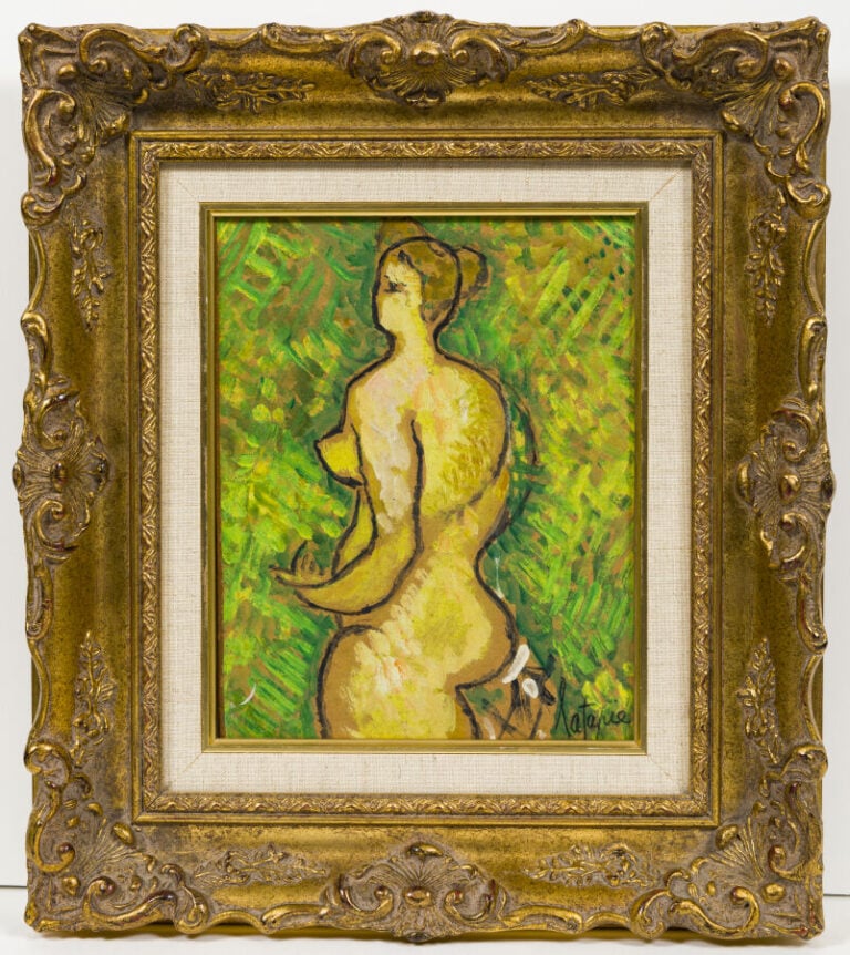 Louis LATAPIE (1891-1972) - La Bossue - Huile sur papier marouflé sur toile, si…