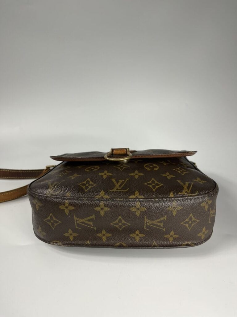 LOUIS VUITTON - Sac « Saint Cloud » en toile monogramme et cuir naturel, bandou…