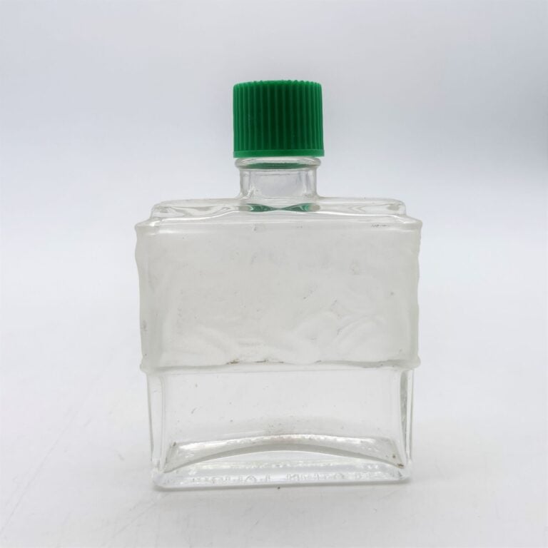 MOLINARD, flacon de René ou Marc Lalique, (1948), bouchon émeri - H. 12 cm - (A…