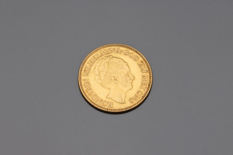 PAYS-BAS - Pièce de 10 florins or 1925 - Poids : 6.7 g