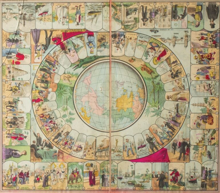 Plateau de jeu. Voyage autour du Monde / Tiré du roman de Jules Verne / Jeu de…