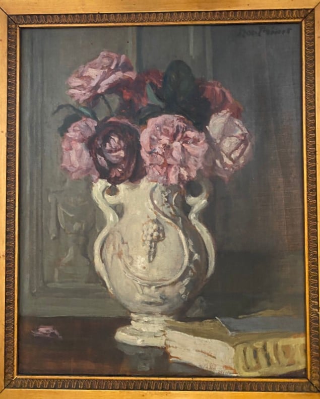 René Xavier François PRINET (1861-1946) (04437) - Bouquet de roses - Huile sur…