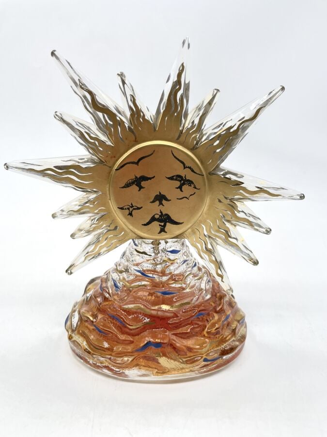 SCHIAPARELLI, "Roi soleil", (1955), flacon de Salvador DALI, signé, le bouchon…