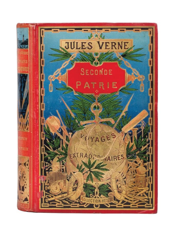 Seconde Patrie par Jules Verne. Illustrations de Georges Roux et Yan' Dargent (…