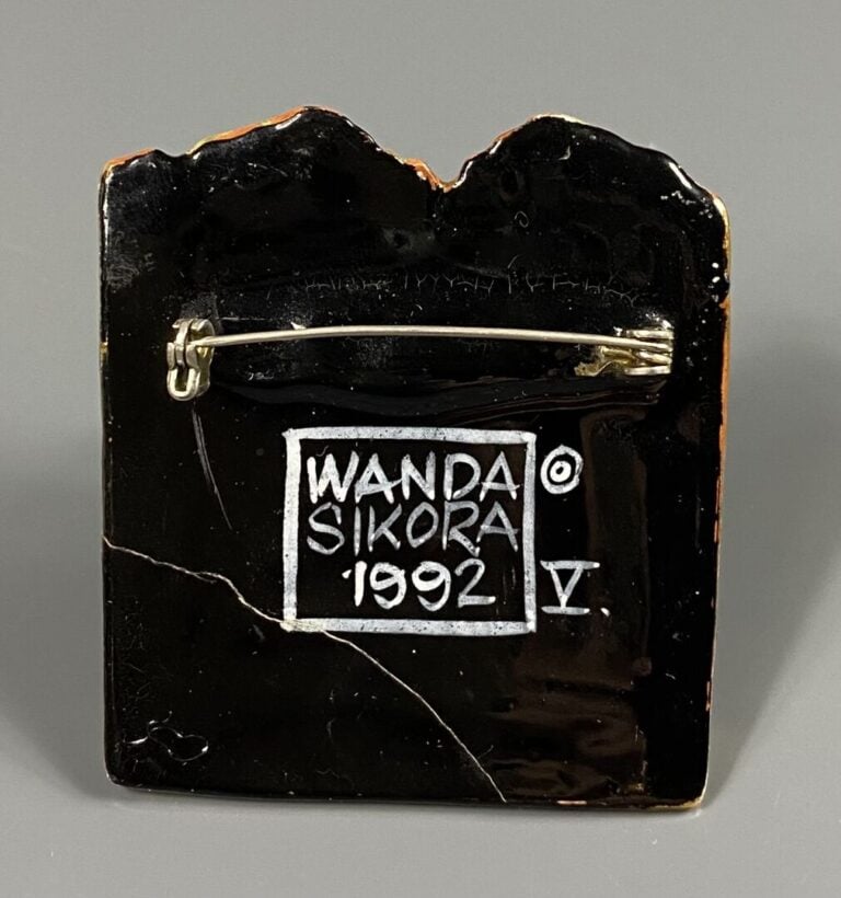 WANDA SIKORA (1992) - Broche émaillée, escargot