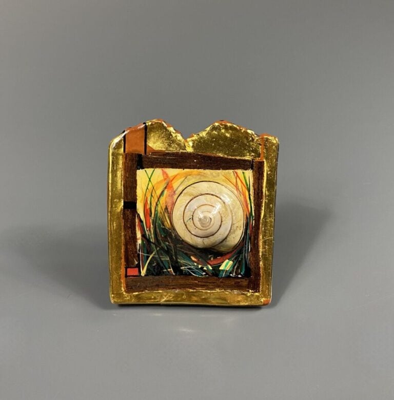 WANDA SIKORA (1992) - Broche émaillée, escargot