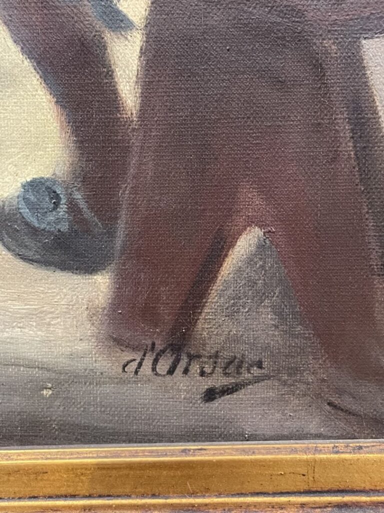 Alfred D'ORSAY (1801-1852) ? - Les mousquetaires - Huile sur toile, signée en b…