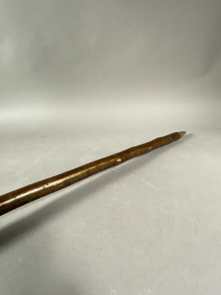 Alpenstock pose fusil démontable en 2 parties, fût en chataignier naturel verni…