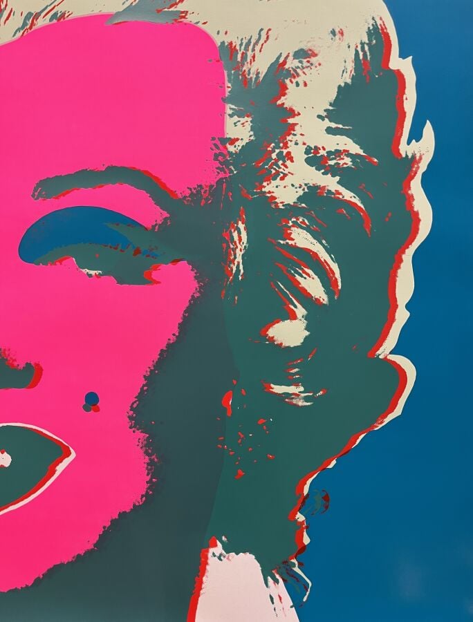 Andy WARHOL (1928-1987) d'après ((03980) - Marilyn Monroe - Sérigraphie en coul…