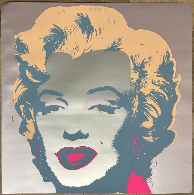 Andy WARHOL (1928-1987) d'après ((03980) - Marilyn Monroe - Sérigraphie en coul…