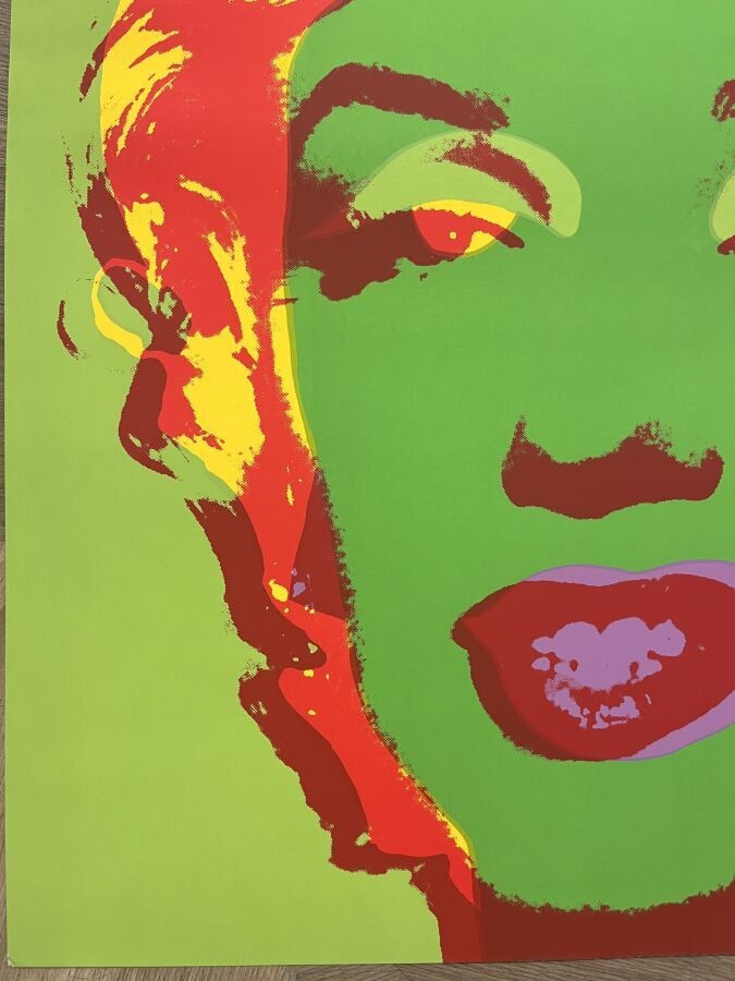 Andy WARHOL (1928-1987) d'après (03980) - Marilyn Monroe - Sérigraphie en coule…