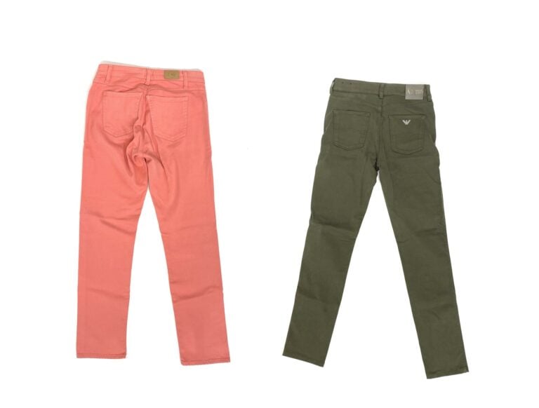 ARMANI JEANS, DES PETITS HAUTS - Lot de deux pantalons slim en coton stretch :…