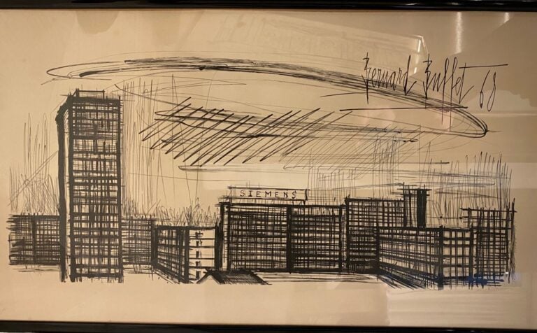 Bernard BUFFET (1928-1999) - Paysages urbains - Ensemble de trois lithographies…