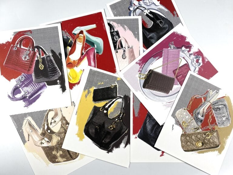 CHRISTIAN DIOR - Ensemble de documentation diverse comprenant des catalogues Di…
