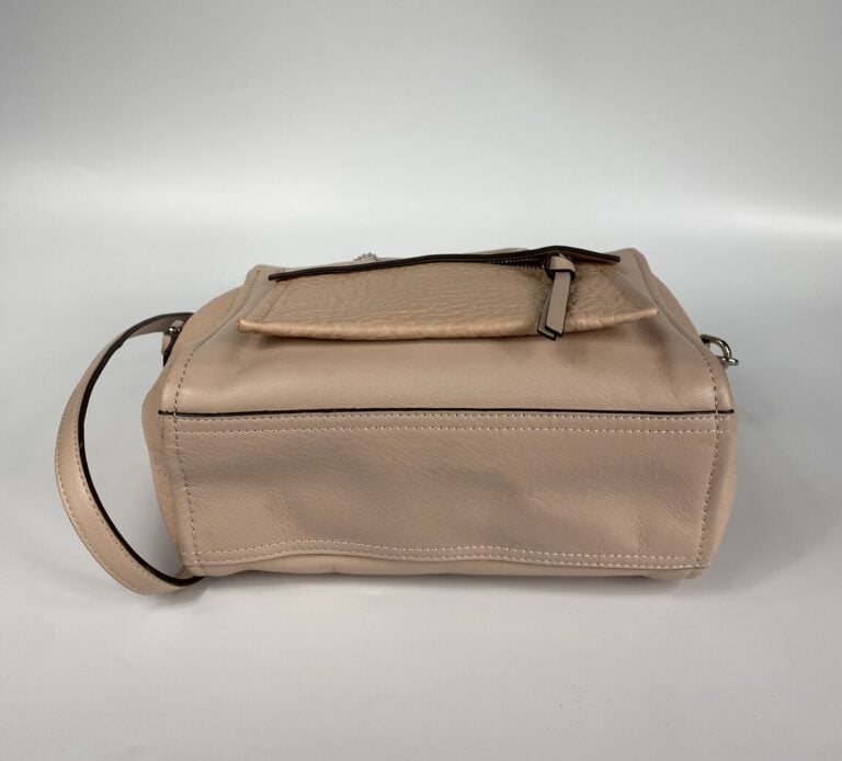 COACH - Sac en cuir rose blush, double poignée, bandoulière amovible en cuir co…