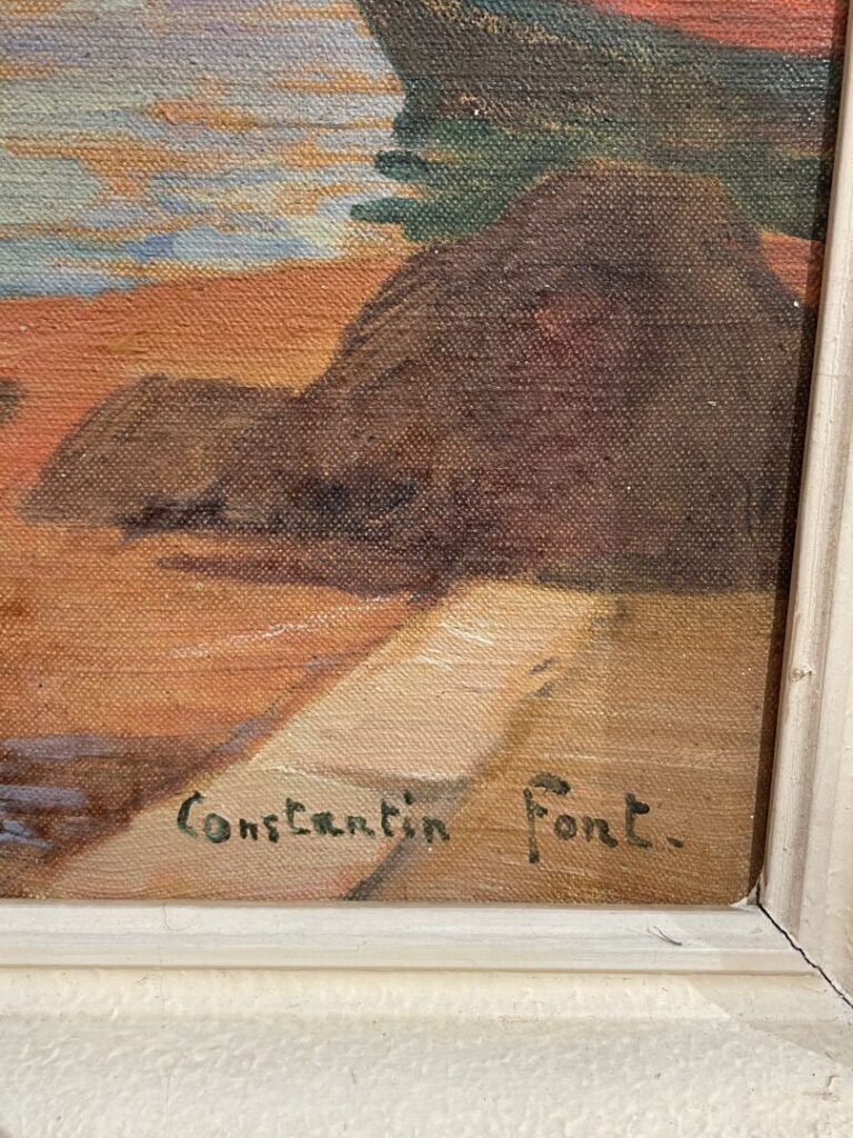 Constantin FONT (1890 -1954) - Martigues - Huile sur toile, signée en bas à dro…