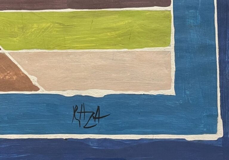 ECOLE du XXème siècle - Composition - Technique mixte sur papier, porte une sig…