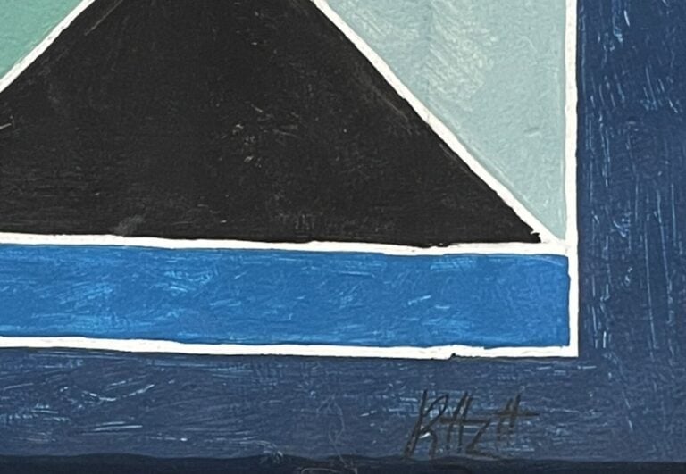 ECOLE du XXème siècle - Technique mixte sur papier, porte une signature « Raza…